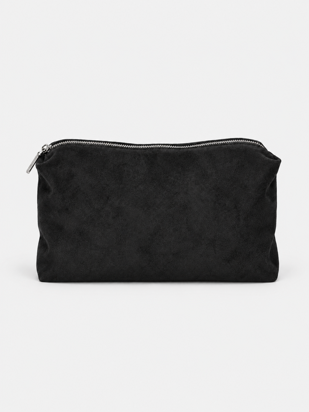 Removable black microsuede zip pouch included with the It Girl bag